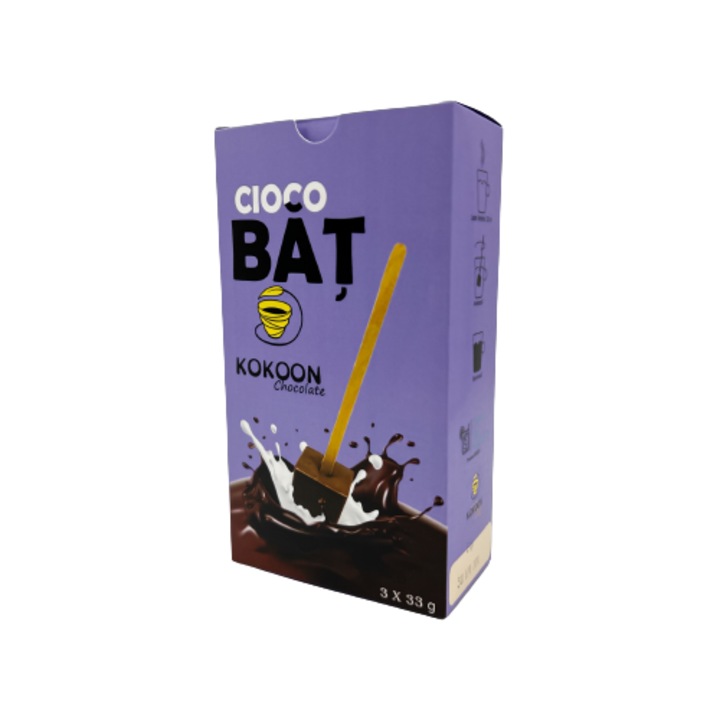 Cutie cu ciocolata pe bat, Kokoon Tea, 3x33g