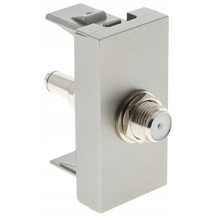 Priza antena Livolo WS-1-64 SAT, gri otel, 1 buc