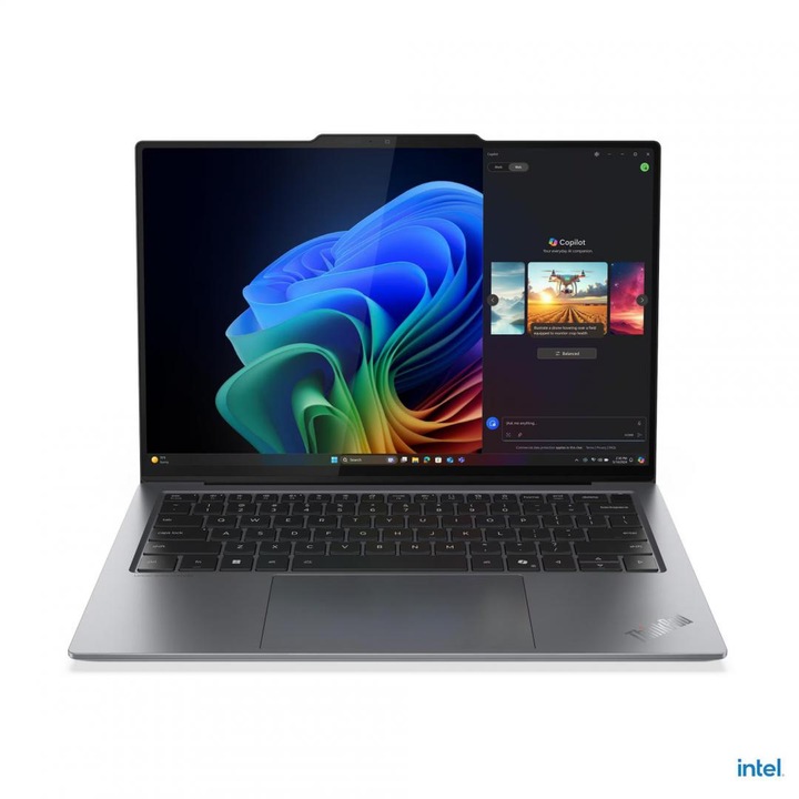 Laptop Lenovo ThinkPad X9-14 Gen 1 Aura Edition Procesor Intel® Core™ Ultra 5 226V 8M Cache, up to 4.50 GHz 14" WUXGA OLED, 16GB LPDDR5X, 512GB SSD, Intel Arc 130V Graphics, Windows 11 Pro, Gri