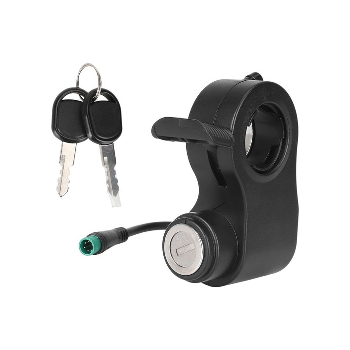 Accelerator cu cheie de contact, pentru trotinete electrice Kugoo Kirin K1/K2/K3/G2 Pro 2024, design compact, material durabil, 33x59x82mm