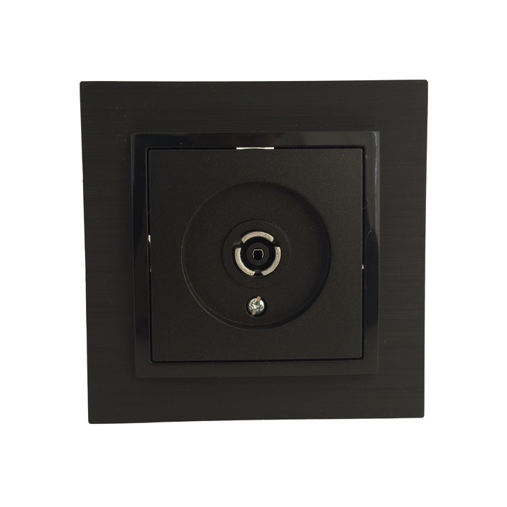 Priza TV negru incastrata Titan