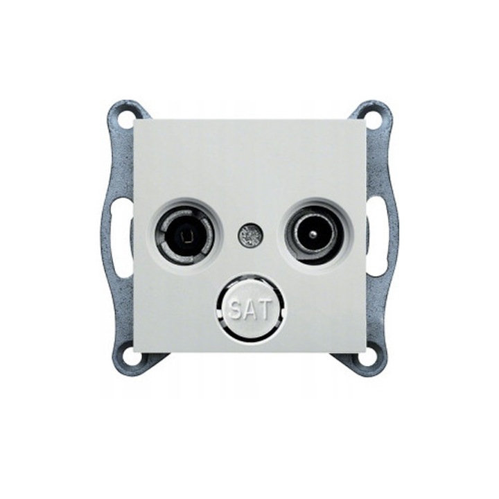 Priza Finala RTV Alba Hager Lumina 2 WL3010