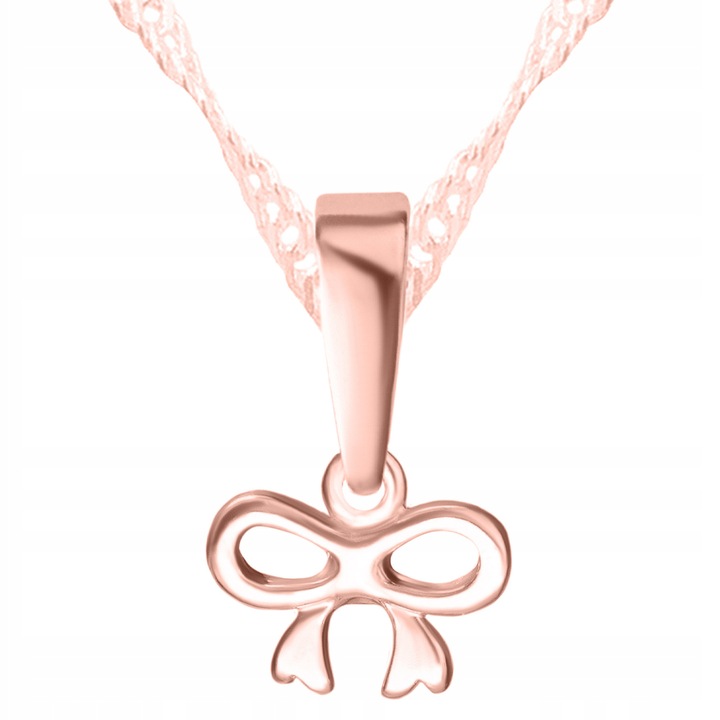 Colier Larezo, argint 925, aur roz 750, 42cm, design elegant