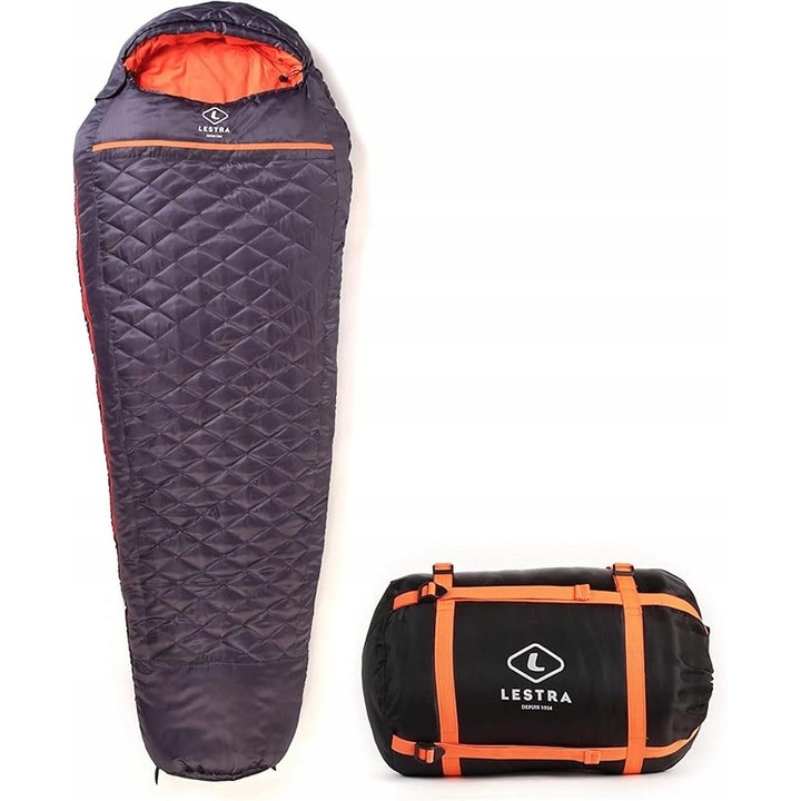 Sac de dormit Lestra Mount Everest 210cm, 1.7kg, Mumie, Confort -5°C