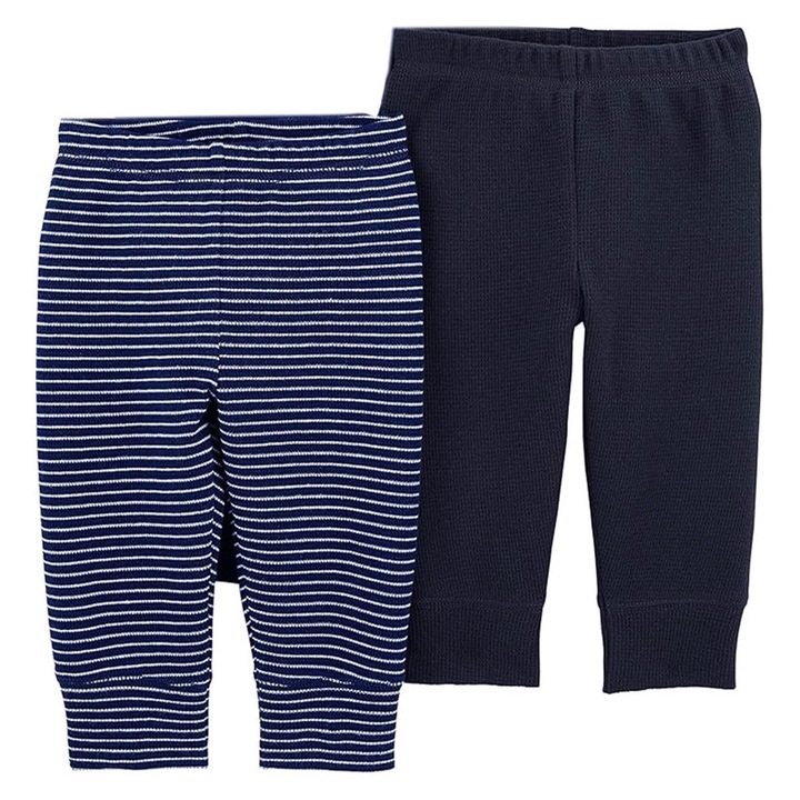 Simple Joys by Carter’s E-5796331 babatermo nadrág szett, 2 db, pamut, 0–3 hónapos, szürke/kék