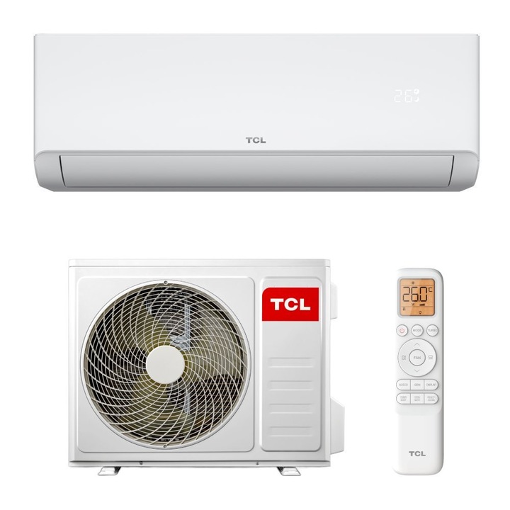 Aparat de aer conditionat TCL SaveIN 24000 BTU, A++, AI Energy Saving, Purificare avansata cu Ioni Bipolari, Jet de aer 4D, WiFi, Mod Hotel