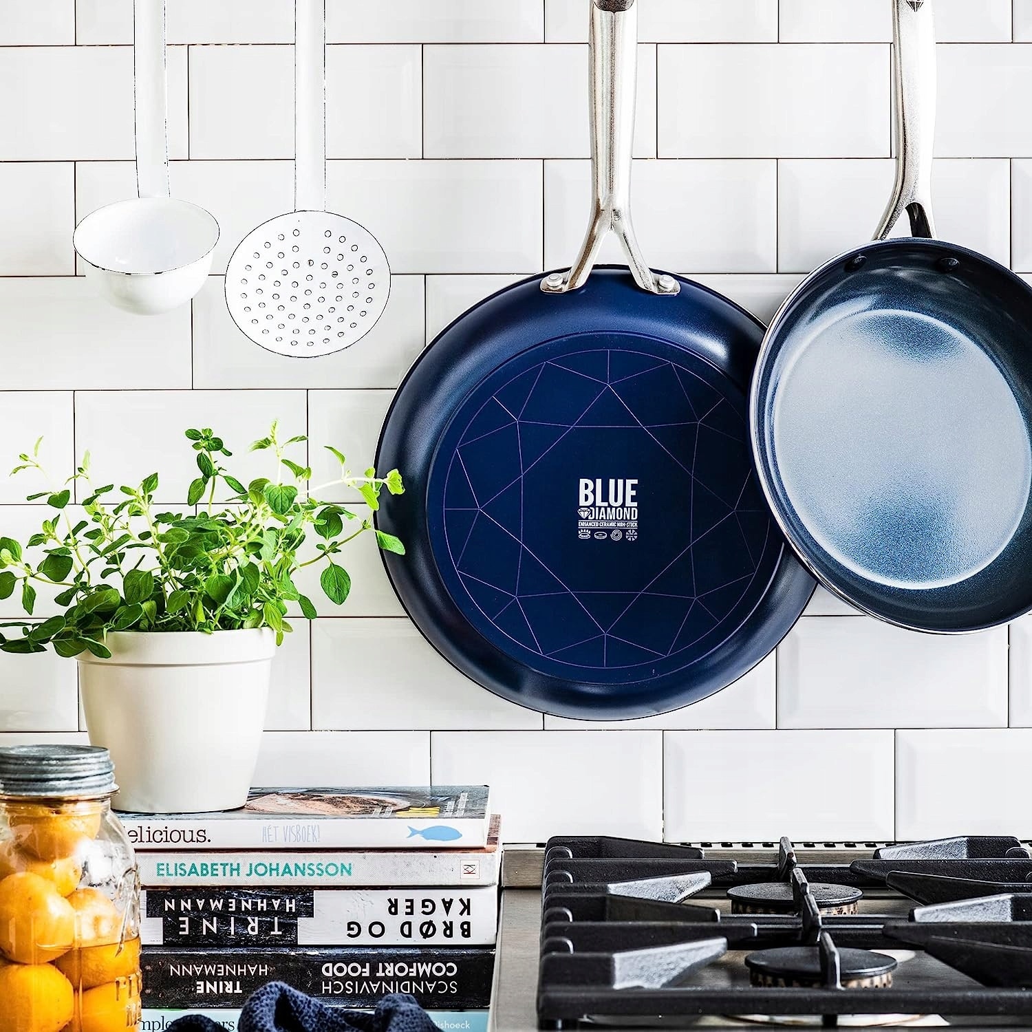 Tigaie Blue Diamond Classic Ceramica Antiaderenta 30cm, Inductie