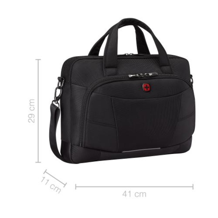 Wenger Altair Brief 16" Laptop Briefcase with Tablet Pocket Black, 282327, Notebook táska