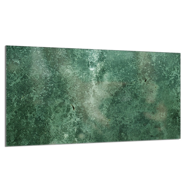 Placa de protectie din sticla pentru aragaz 90x52 cm, TMK ArtDeko, turcoaz, multifunctionala