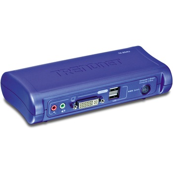 Switch KVM TRENDnet TK-204UK, 2 porturi, USB, DVI Switch KVM TRENDnet TK-204UK, 2 porturi, USB, DVI