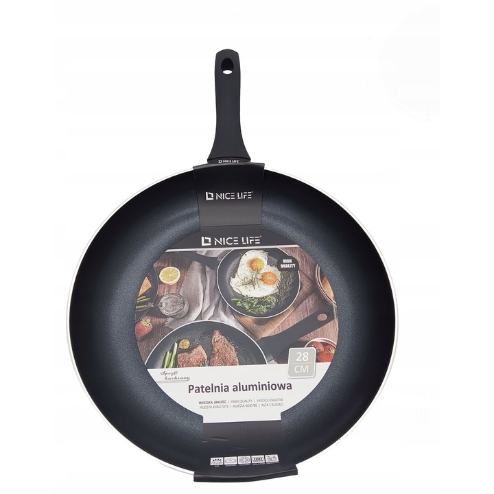 Тиган Алуминиев 28см, Незалепващо Покритие, Съвместим с Газ, Индукция