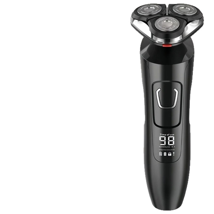 Elektromos borotva, Ultrixe, 3 fejes, kék, vezeték nélküli, IPX7