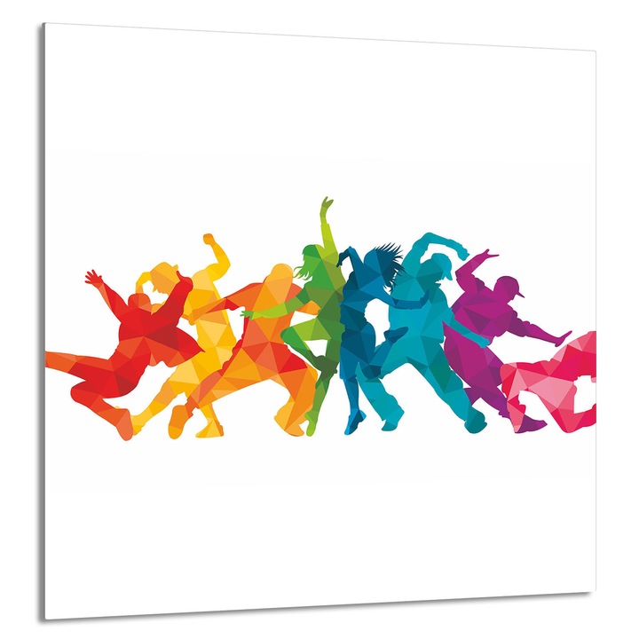 TMK ArtDeko Üveg konyhai hátlap, 60x65cm, védelem, edénytartó, fehér