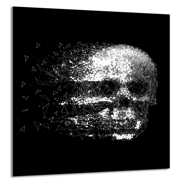 TMK ArtDeko Üveg konyhai hátfal 60x65cm, modern design, szennyeződés elleni védelem, többszínű