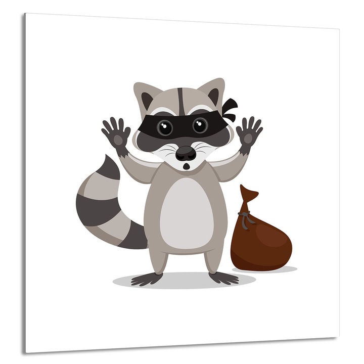 TMK ArtDeko Üveg konyhai hátfal, 60x65cm, védelem, edénytartó, többszínű