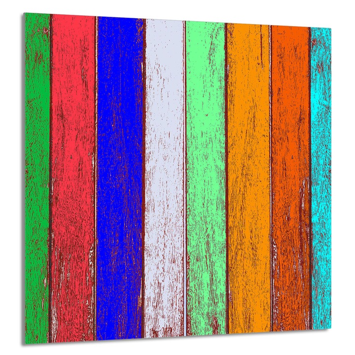 TMK ArtDeko Üveg konyhai hátfal 60x65cm, színes, multifunkcionális