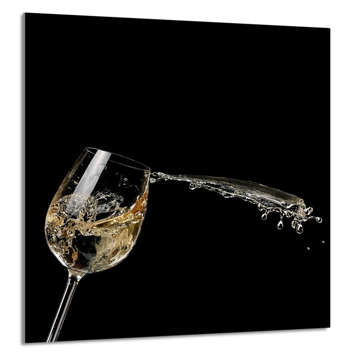 TMK ArtDeko Üveg konyhai hátfal 60x65cm, modern design, szennyeződés elleni védelem, többszínű