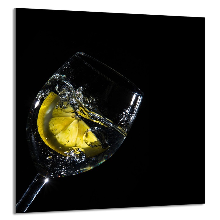 TMK ArtDeko Üveg konyhai hátfal 60x65cm, modern design, szennyeződés elleni védelem, többszínű