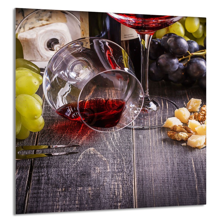 TMK ArtDeko 60x65cm konyhai üvegpanel, modern design, szennyeződés elleni védelem, többszínű