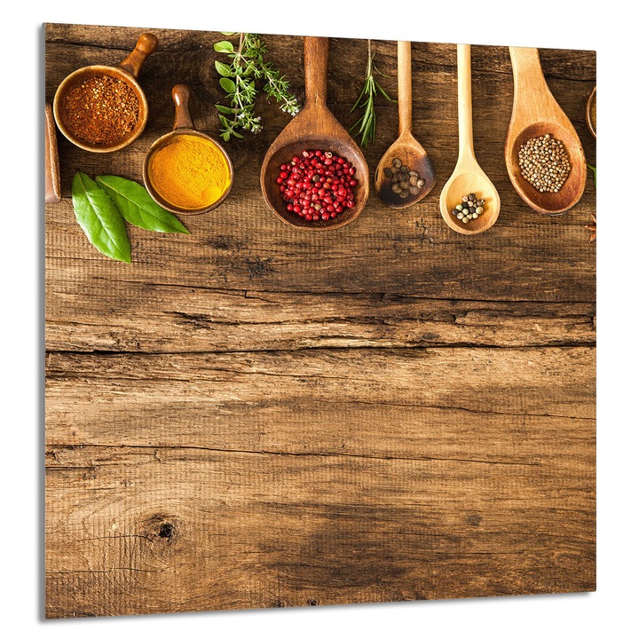 TMK ArtDeko konyhai üvegpanel 60x65cm, védelem, edénytartó, többszínű