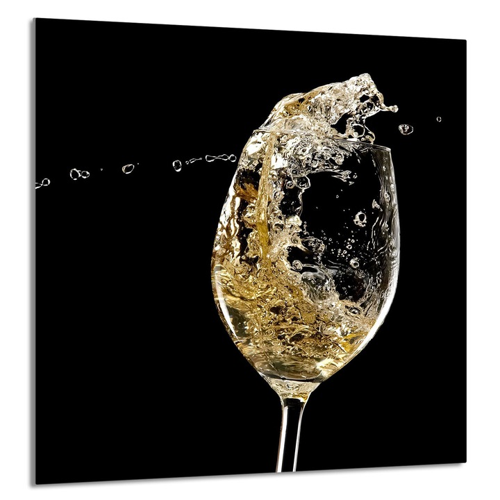 TMK ArtDeko 60x65cm konyhai üvegpanel, bor design, multifunkcionális