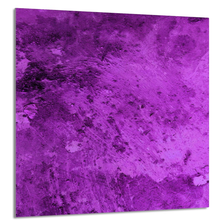 TMK ArtDeko 60x65cm konyhai üvegpanel, lila, multifunkcionális