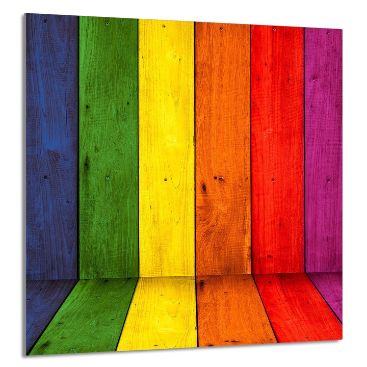 TMK ArtDeko konyhai üvegpanel 60x65cm, színes, multifunkcionális