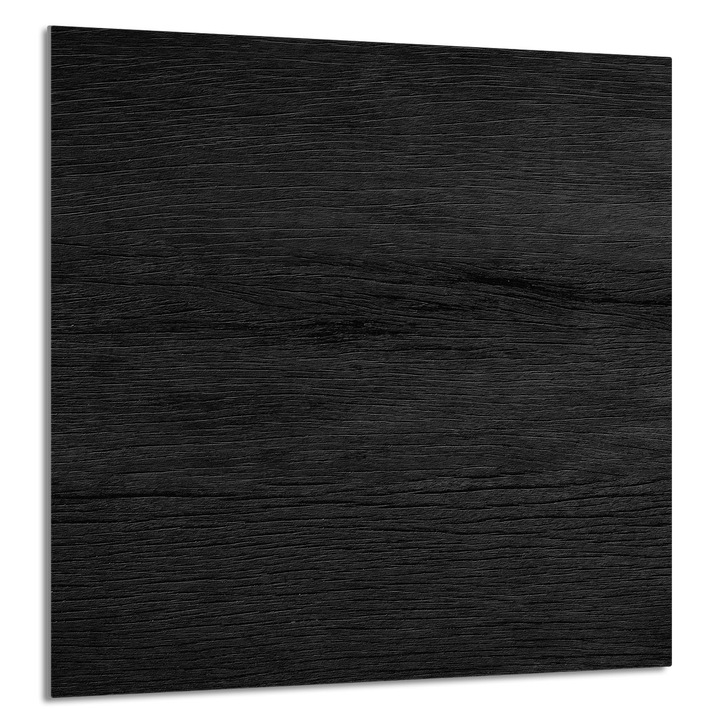 TMK ArtDeko Üveg konyhai panel 60x65cm, védelem, fekete