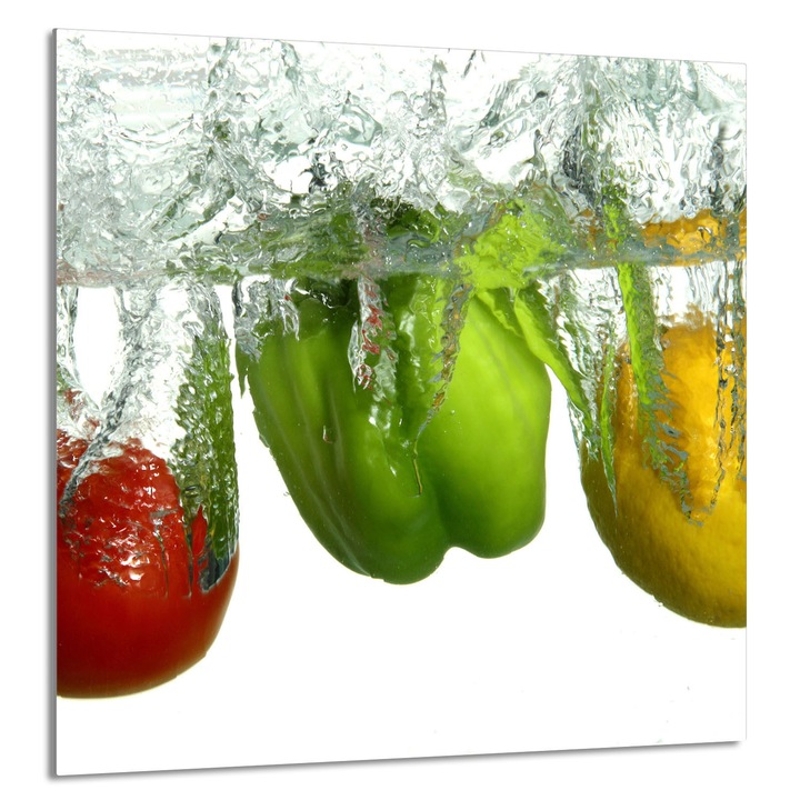 TMK ArtDeko Üveg konyhai hátfal 60x65cm, modern dizájn, többszínű, szennyeződés elleni védelem