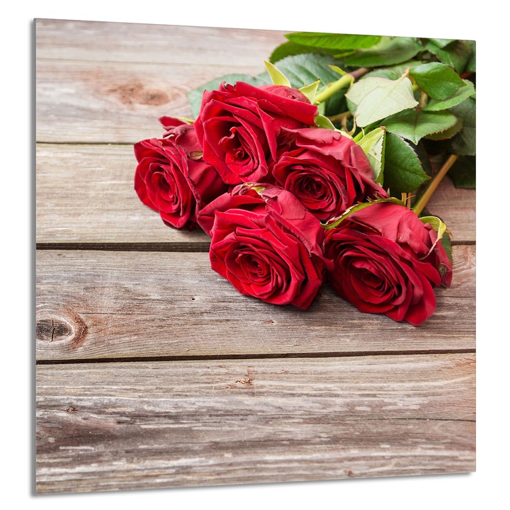 TMK ArtDeko Üveg konyhai hátlap 60x65cm, védelem, edénytartó, rózsaszín