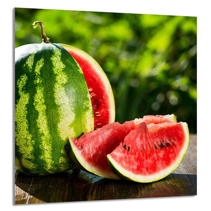 TMK ArtDeko konyhai üvegpanel 60x65 cm, görögdinnye dizájn, multifunkcionális