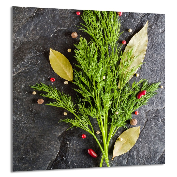 TMK ArtDeko Üveg konyhai hátfal 60x65cm, védelem, edénytartó, többszínű