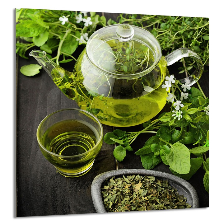 TMK ArtDeko Üveg konyhai hátfal 60x65cm, védelem, edénytartó, többszínű