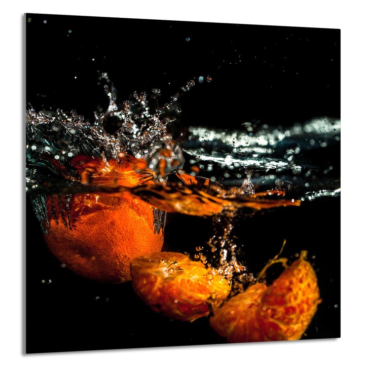 TMK ArtDeko 60x65 cm-es konyhai üvegpanel, gyümölcsmintás, többfunkciós