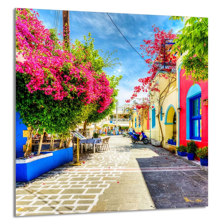 TMK ArtDeko konyhai üvegpanel 60x65cm, védelem, edénytartó, többszínű