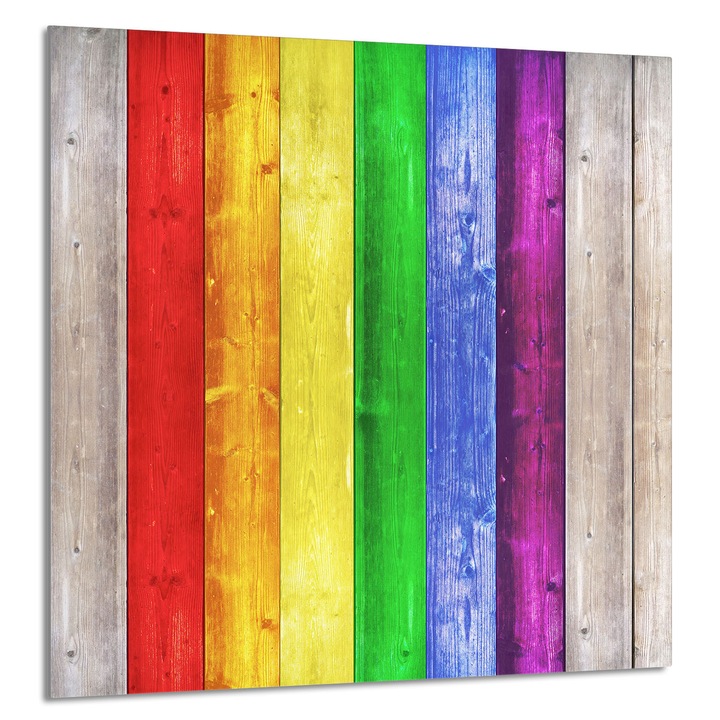 TMK ArtDeko Üveg konyhai hátlap 60x65cm, színes, multifunkcionális