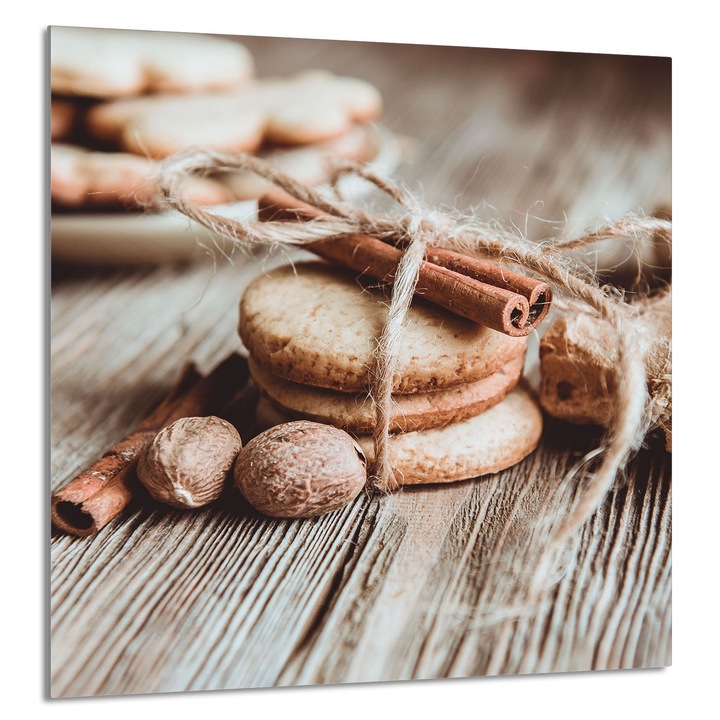 TMK ArtDeko konyhai üvegpanel 60x65 cm, védelem, modern design, többszínű