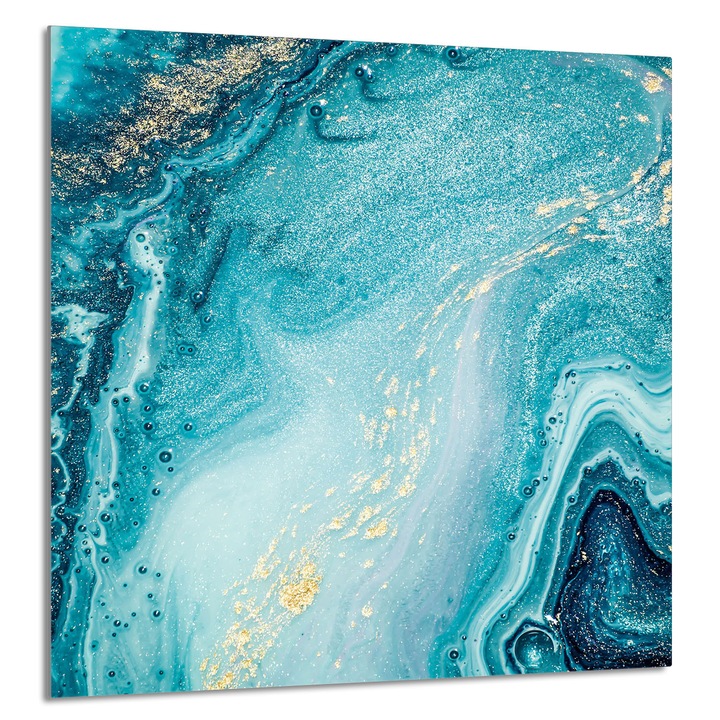 Üveg konyhai hátlap 60x65 cm, TMK ArtDeko, márvány, védelem, edénytartó