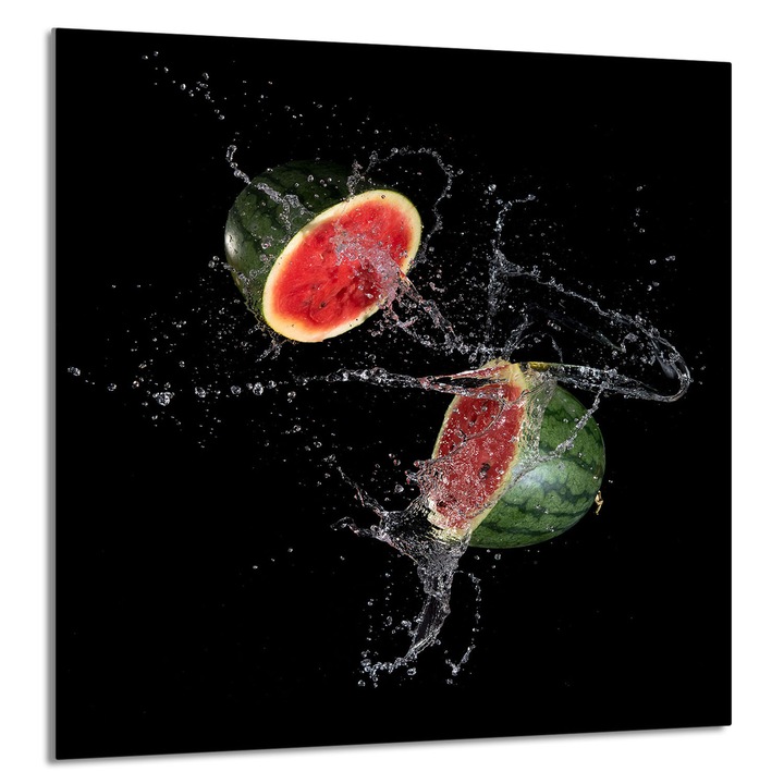 TMK ArtDeko Üveg konyhai hátfal 60x65 cm, görögdinnye design, multifunkcionális