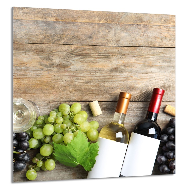 Konyhai üvegpanel 60x65 cm, TMK ArtDeko, modern design, többszínű, szettben