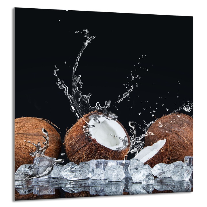 TMK ArtDeko konyhai üvegpanel 60x65cm, védelem, edénytartó, többszínű