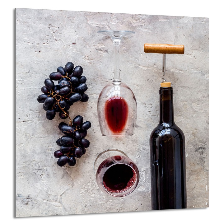 TMK ArtDeko Üveg konyhai hátlap 60x65cm, boros design, multifunkcionális