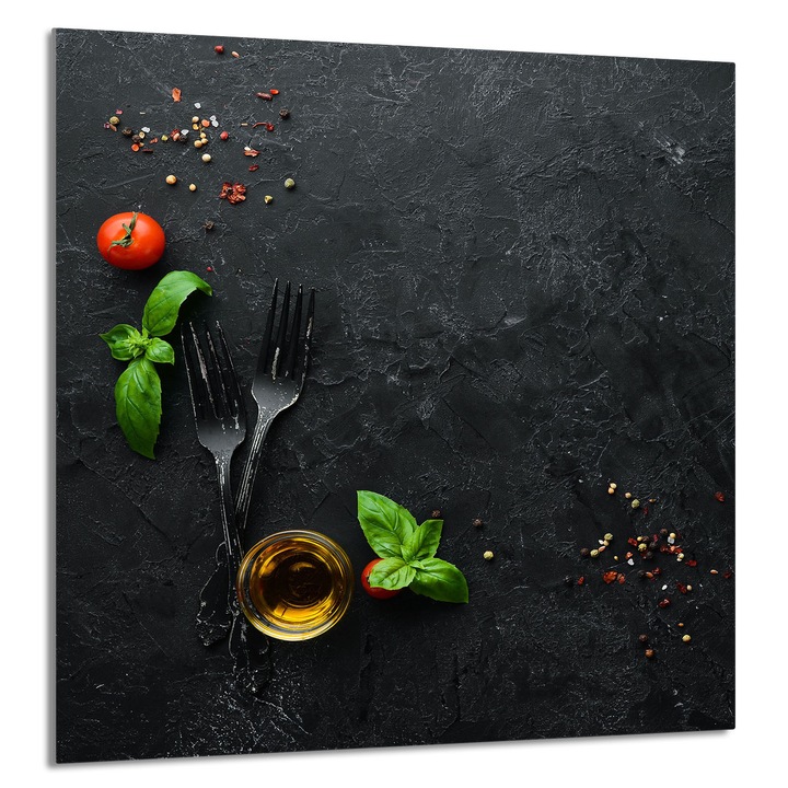 TMK ArtDeko Üveg konyhai hátfal 60x65cm, márvány design, multifunkcionális