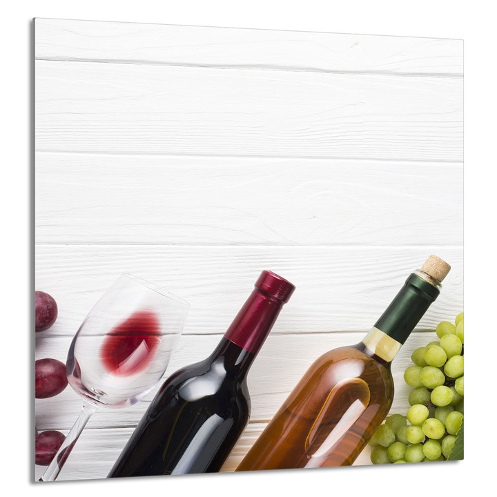 TMK ArtDeko Üveg konyhai hátfal 60x65cm, modern design, szennyeződés elleni védelem, többszínű