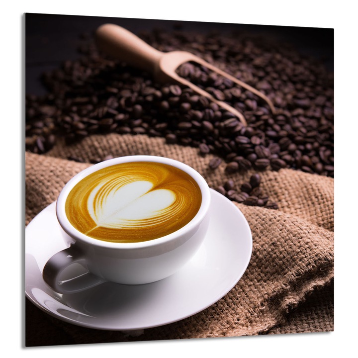 TMK ArtDeko Üveg konyhai hátfal 60x65cm, védelem, edénytartó, többszínű