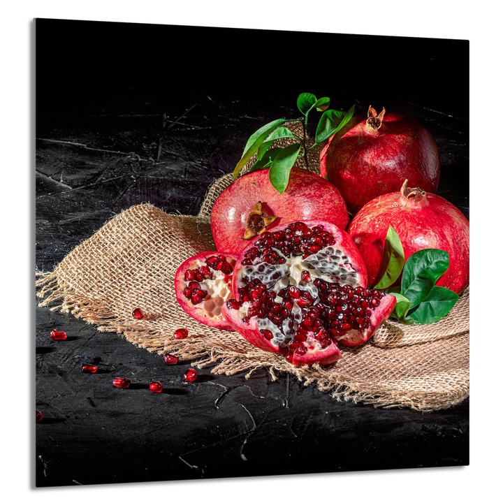 TMK ArtDeko Üveg konyhai hátfal 60x65cm, modern design, szennyeződés elleni védelem