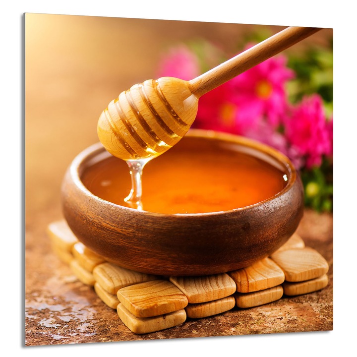 TMK ArtDeko Üveg konyhai hátfalpanel 60x65cm, védelem, edénytartó, többszínű