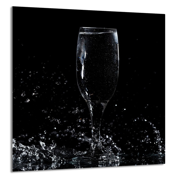 TMK ArtDeko 60x65cm konyhai üvegpanel, bor design, multifunkcionális