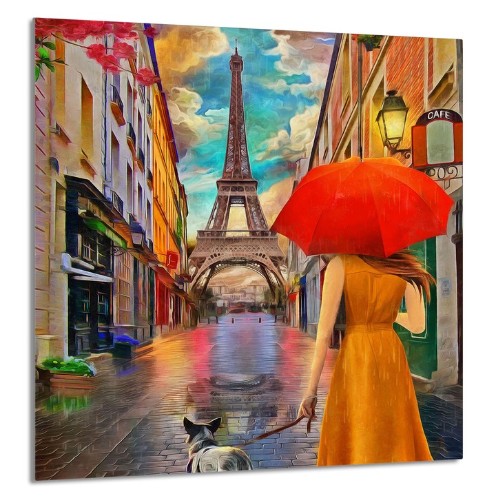 TMK ArtDeko 60x65cm üveg konyhai panel, védelem, modern design