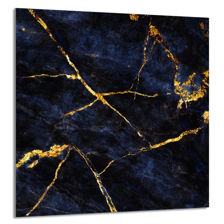 TMK ArtDeko Üveg konyhai hátlap 60x65cm, márvány, védelem, edénytartó